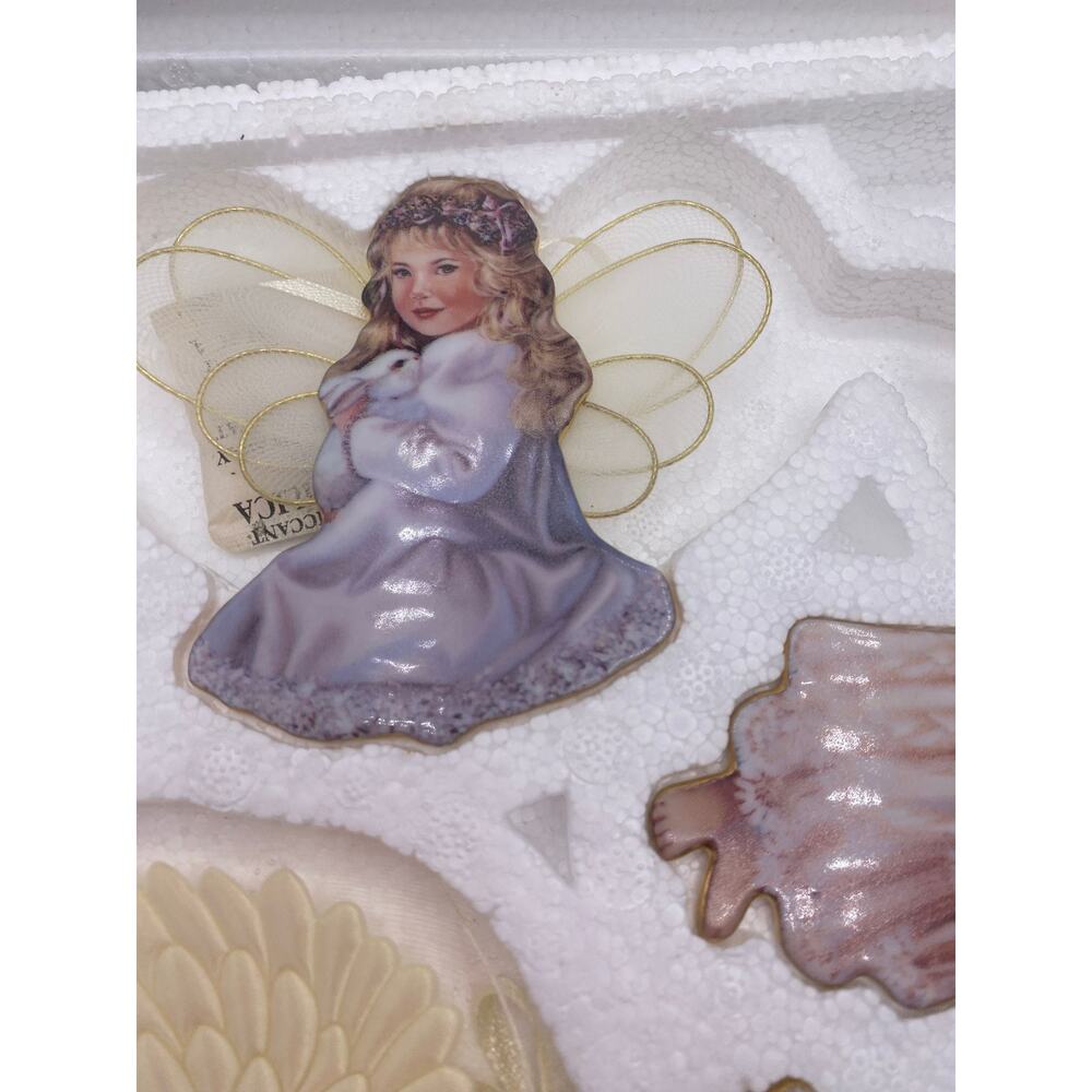 Set of 3 Vintage 1998 Bradford Exchange Angels Heavens Little Angels Ornaments - Picture 4 of 6